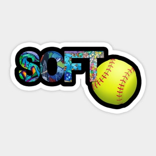 Softball Staff Sticker